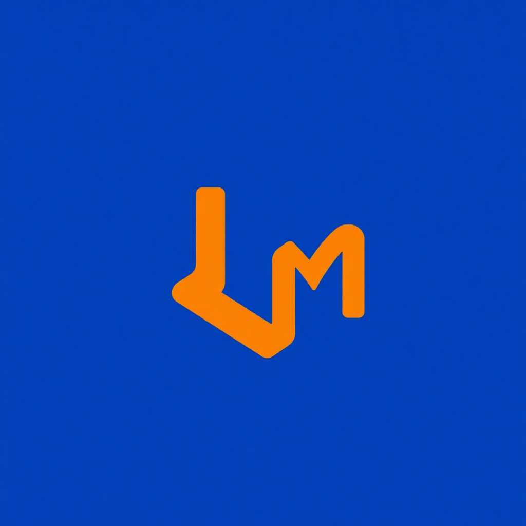 LocalMonero logo, stylized orange XMR symbol on blue background