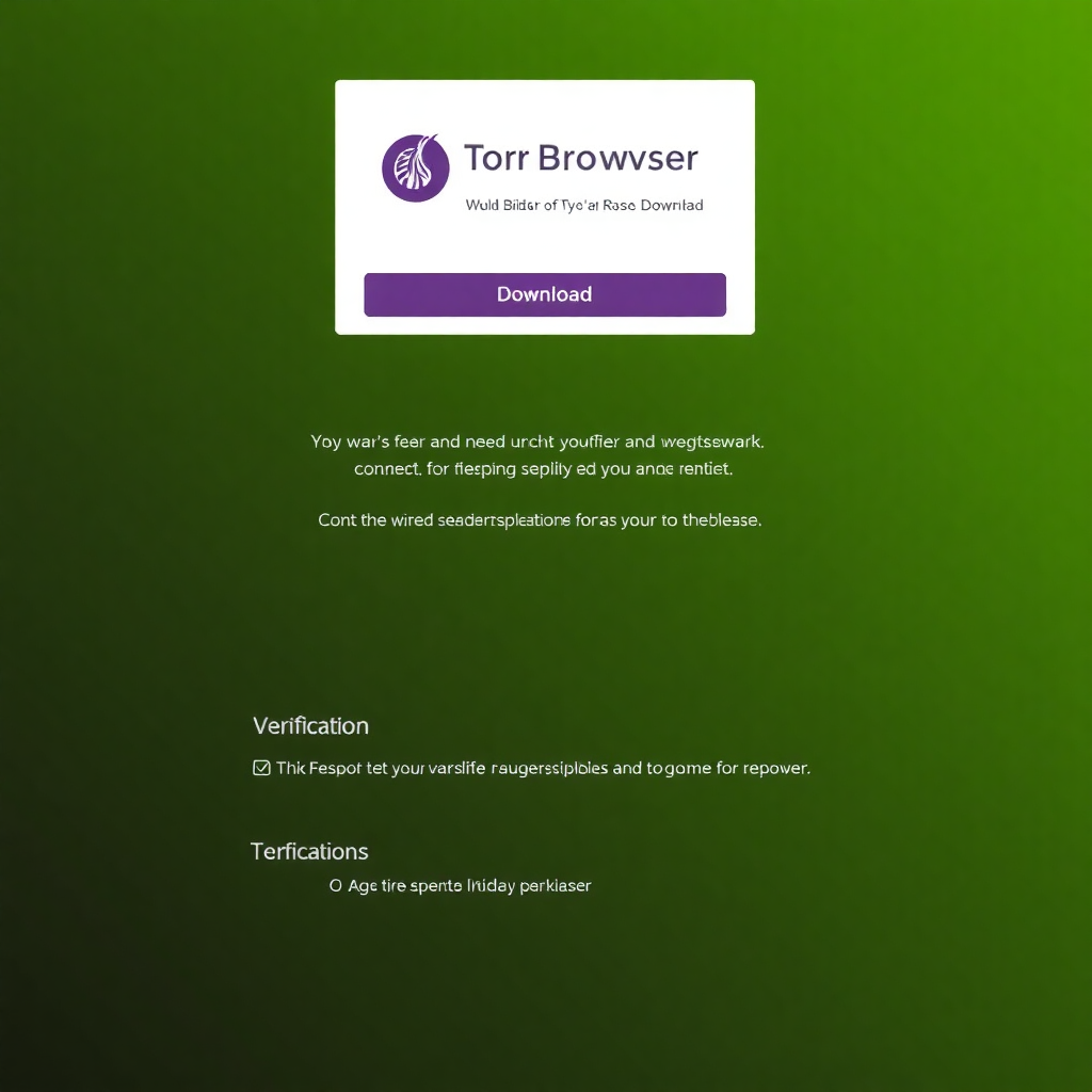 Tor Browser download page showing download buttons for different operating systems and verification options