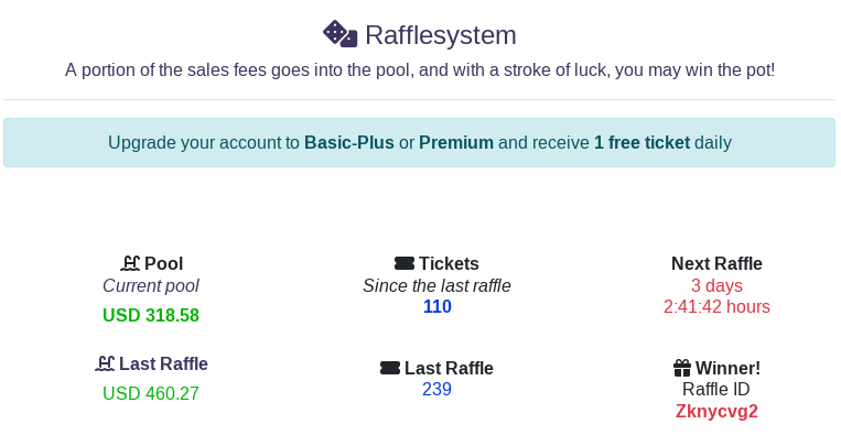 Torzon Market Raffle System